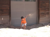 September 2008 Photos: Max playing Sandman.