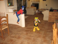 October 2008 Photos: Optimus Prime and (Max) Bumble Bee, another Transformer who works to save humanity from the Decepticons.