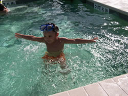 December 2008: Max loved the water