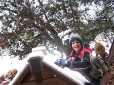 January 2010: Alex on the roof