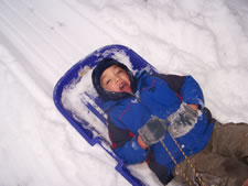 January 2010: Sledding (Max)