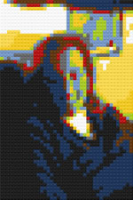 January 2010: Cyndi as a Lego mosaic, by Alex