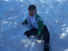 February 2010: Max in snow