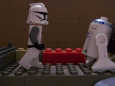 February 2010: Frame from Alex's 1st lego movie (brick film)