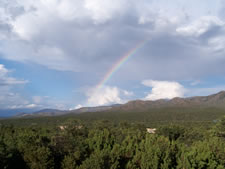 July 2010: View from the window: a rainbow for Zeke!