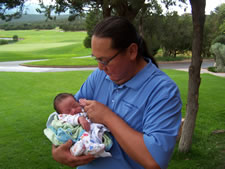 July 2010: First outing: With Daddy at Paa-Ko Ridge