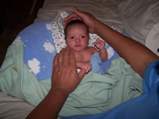 July 2010: Sweet baby boy in his boppy