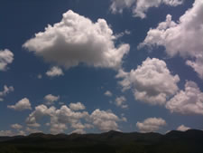 July 2010: The sky out our window the day Zeke was born