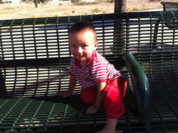 October 2011: Zeke at the play park