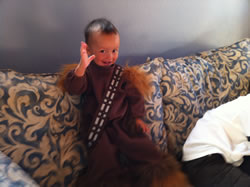 October 2011: Zeke as Chewbacca