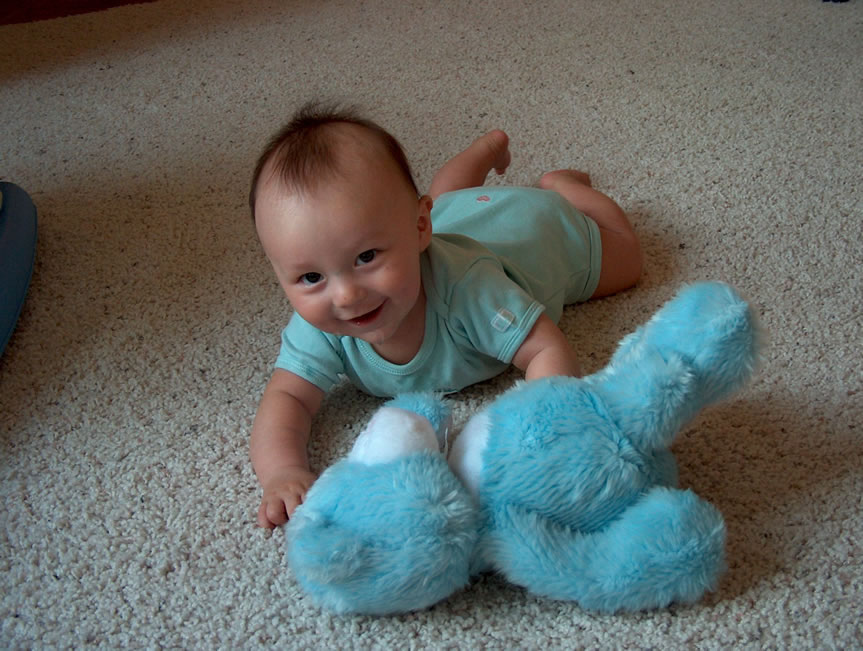 Alex and blue bear.