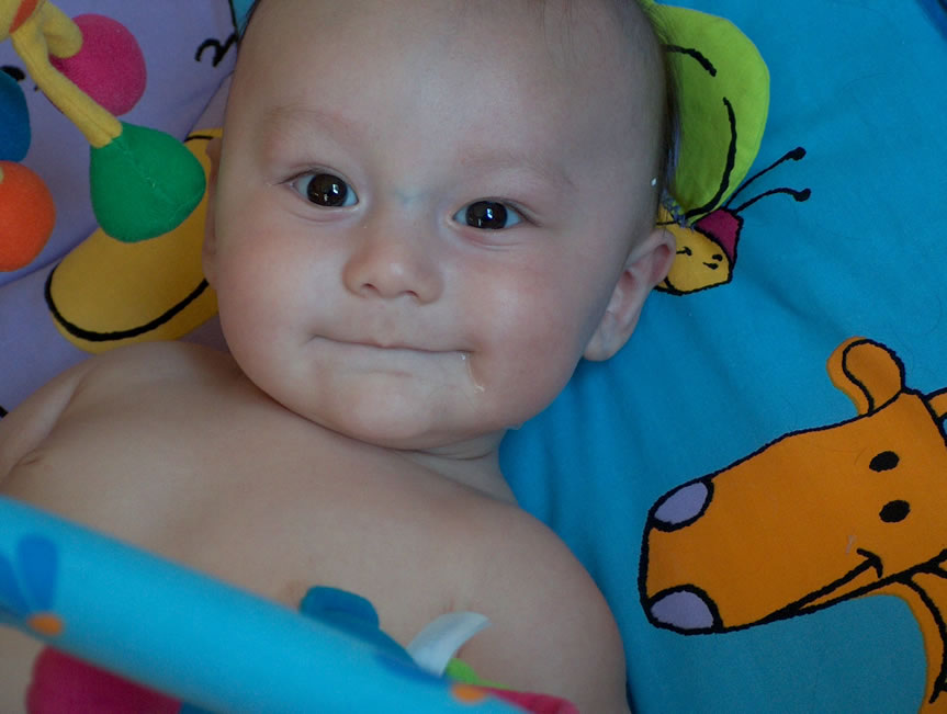 Alex on his play mat.