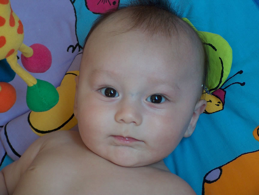 Alex on his play mat.