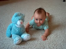 Alex and blue bear. (141kb)