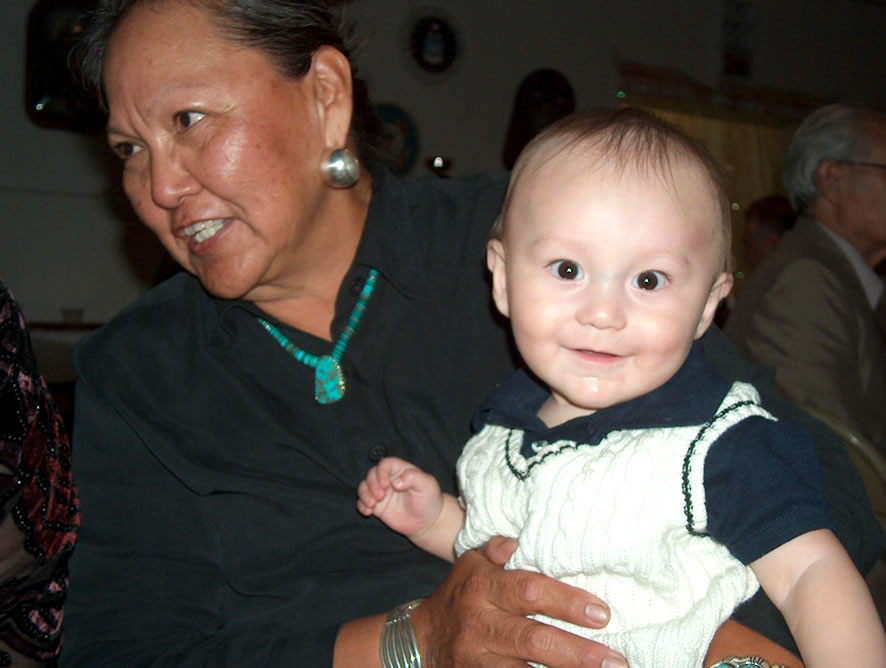 Grandmama and Alex at Amanda & Darryl's wedding in Flagstaff, Arizona.