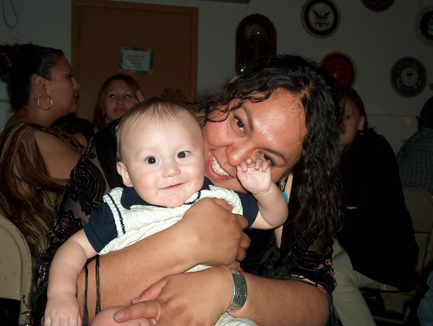 Nonabah and Alex at the wedding in Flagstaff