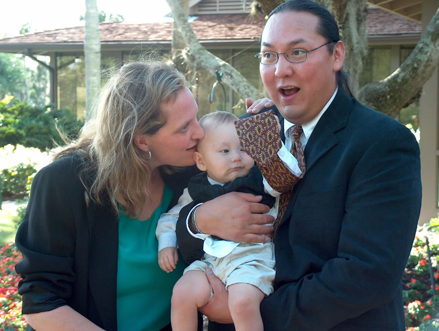 With Mom and Dad at R.P., Thanksgiving.