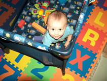 Alex in his playpen. (194kb)