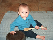 Playing the drums... (133kb)