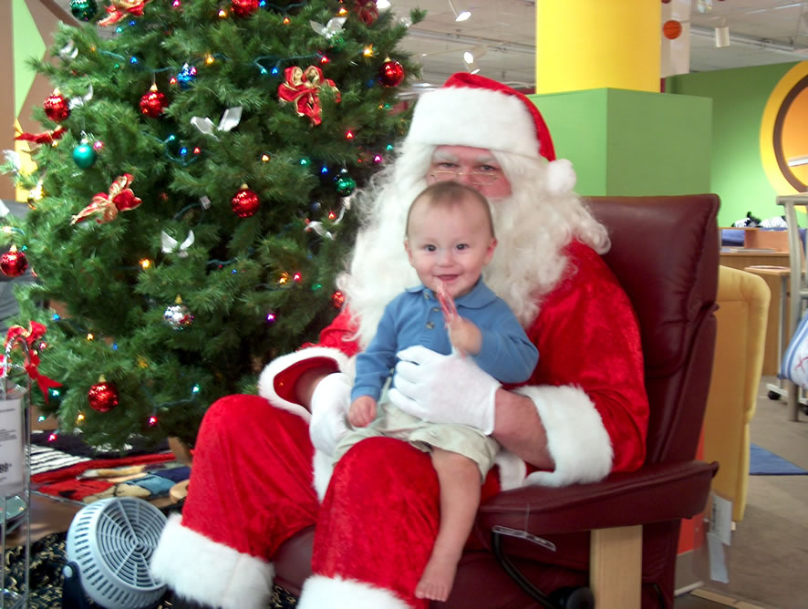 With Santa at Tema Furniture in Albuqerque