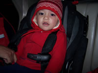 November 2007: Max bundled up in Durango at Thanksgiving