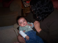 November 2007: Our brand new cousin Kaycee! Talk about a sweet baby, oh my, he is an angel.