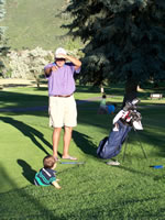 Family golf in Durango