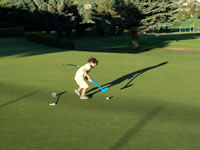 Alex golfing in Durango