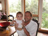 Max and Uncle Brad in Santa Fe